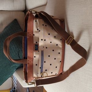 Fossil Canvas Polkadot Tote